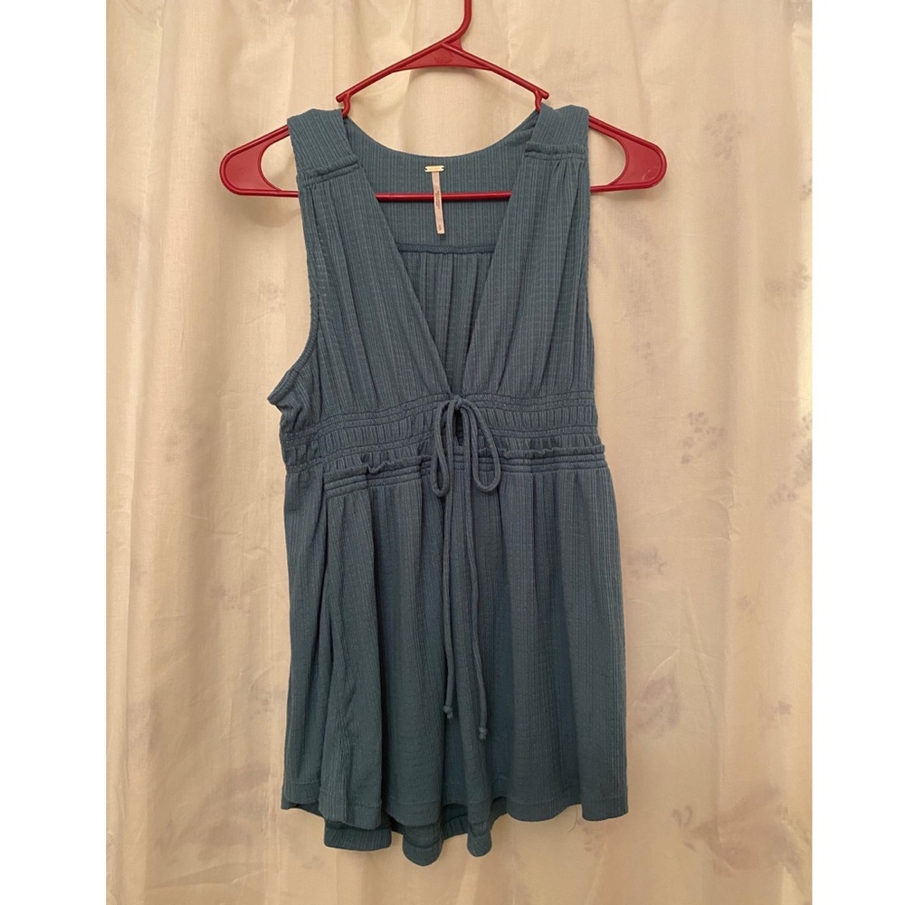 Free people blue blouse